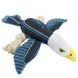 М'яка іграшка для собак Bird Shaped Squeaky Dog Plush Toy з мотузками і пищалкою, Синій