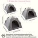 Портативний намет для домашніх тварин HJ Pet Tent, Grey