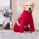 Флісовий комбінезон з високим коміром Wan talk Warm Fleece Dog Overalls, Red, XS, 55 см, 66 см