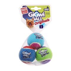 Іграшка для Собак Gigwi Ball Originals М'яч з пищалкою 3 шт 5 см GiGwi