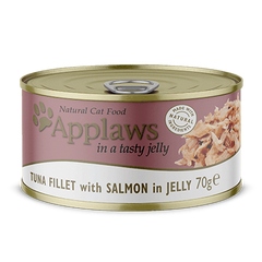 Консервований корм для котів Applaws Tuna Fillet and Salmon in Jelly з тунцем і лососем Applaws