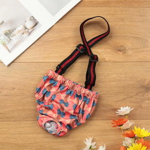 Багаторазовий підгузок для сук Derby Reusable Dog Diaper KS008-02 на шлейках Derby