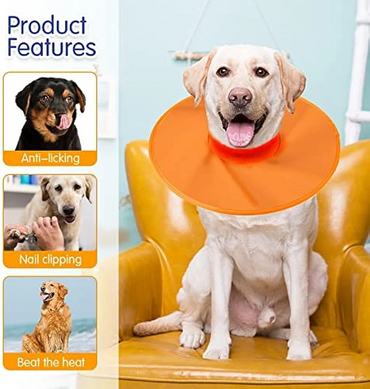 Ветеринарний комір для собак Total Pet Health, Orange