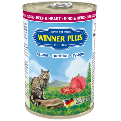 Консерви для кішок з яловичим серцем Winner Plus