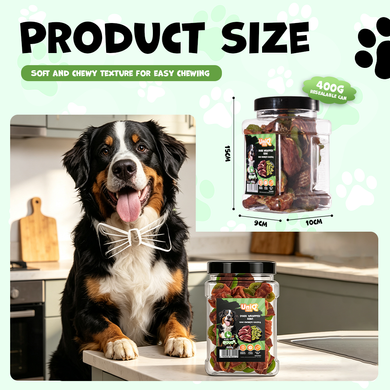 Ласощі для собак UNIQ PETS DOG SNACKS DUO з качкою та ківі UniQ PETS