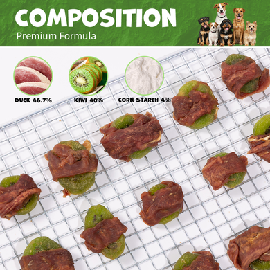 Ласощі для собак UNIQ PETS DOG SNACKS DUO з качкою та ківі UniQ PETS