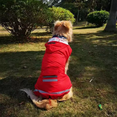 Світловідбивний дощовик для собак DOLET Reflective Raincoat