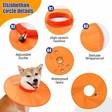 Ветеринарний комір для собак Total Pet Health, Orange