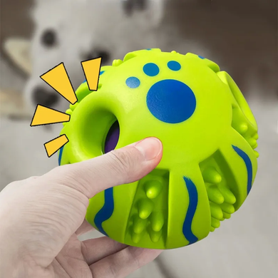 Звуковий м'ячик для собак Giggle Dog Chew Ball Derby