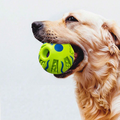 Звуковой мячик для собак Giggle Dog Chew Ball Derby