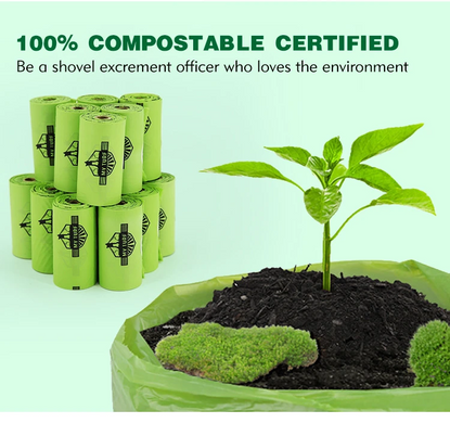 100% біорозкладні пакети MY TURF Eco Poop Bags для прибирання за собаками My Turf