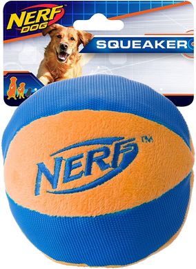 Игрушка для собак Nerf Dog Trackshot Ball с интерактивной пищалкой и хрустом Nerf Dog