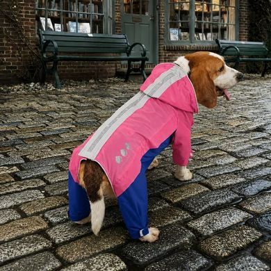 Комбінезон-дощовик для собак Premium Dog Rain, Pink