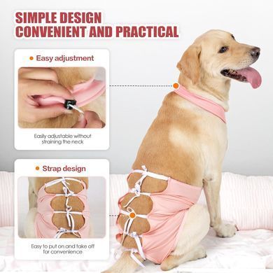 Дышащая попона для собак Derby Breathable Pet Recovery Suite, Pink Derby