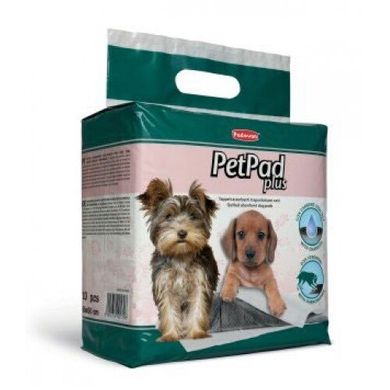 Вбираючі пелюшки для собак і цуценят Padovan PetPad Plus з активованим вугіллям і феромонами, 10 шт. Padovan