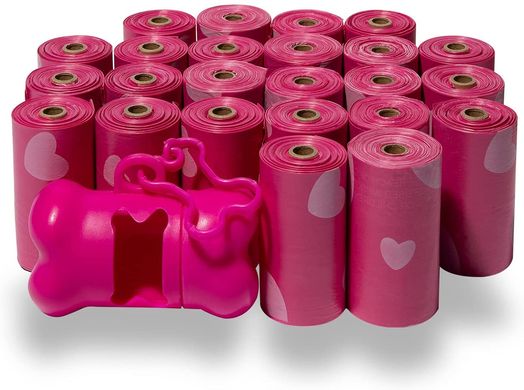 Пакеты для фекалий собак Best Pet Supplies Pink Heart