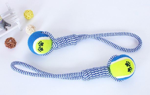 Інтерактивна іграшка для собак Derby Dog Rope Toy with Tennis Derby