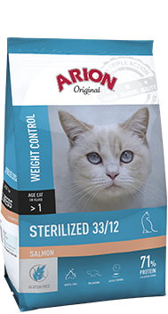 Сухий корм для котів ARION Adult Cat Sterilized 33/12 Salmon ARION