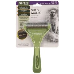 Инструмент для средней и длинной линяющей шерсти собак Safari Shed Magic, 8,9x16,5 см Safari