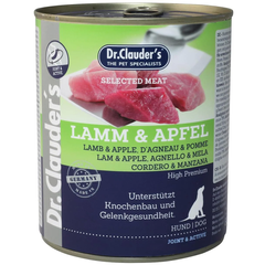 Консерви для собак Dr. Clauder's Selected Meat Lamb & Apple з ягням і яблуком Dr.Clauder's