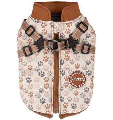 Зимова куртка для собак V.PET.B.R. Luxury Dog Jacket C519 Brown Paw V.PET.B.R