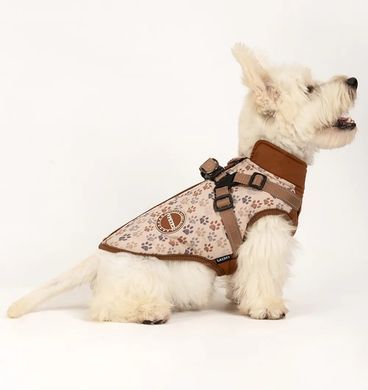 Зимова куртка для собак V.PET.B.R. Luxury Dog Jacket C519 Brown Paw V.PET.B.R