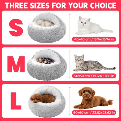Плюшева лежанка Plush Pet Bed для котів і маленьких собак