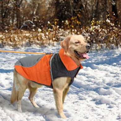 Світловідбиваючий двосторонній зимовий жилет для собак