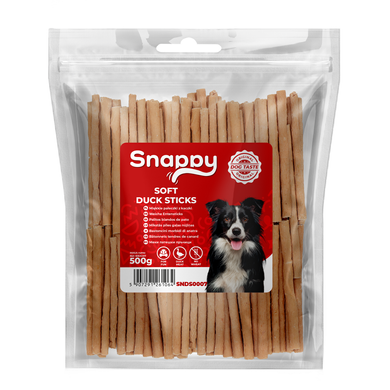 Лакомства для собак SNAPPY DOG SNACKS PAWSTICKS Мягкие палочки из утки Snappy
