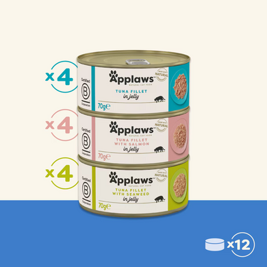 Набор консерв для котов Applaws Fish Selection in Jelly, 12х70g Applaws