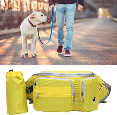Поясная сумка для выгула собак Voyager Pet LVC809 Yellow с держателем для бутылки Voyager Pet