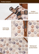 Зимова куртка для собак V.PET.B.R. Luxury Dog Jacket C519 Brown Paw, S, 22,5 см, 39 см, 27 см