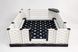 Тришарова пелюшка для собак EZwhelp Black&White, 121x121 см