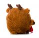 Новорічна плюшева іграшка JK Animals Різдвяний олень для собак з пищалкою