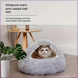 Плюшева лежанка Plush Pet Bed для котів і маленьких собак, M, d - 50 см