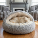 Плюшева лежанка Plush Pet Bed для котів і маленьких собак, M, d - 50 см