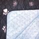 Тришарова пелюшка для собак EZwhelp Black&White, 121x121 см