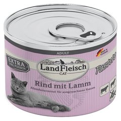 LandFleisch паштет для котов из говядины и ягненка LandFleisch