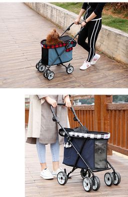Коляска для маленьких котів і собак Bestopet (Люпосанчик) BS-RL-09 Dark Blue Люпосанчик