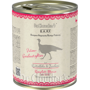 Вологий корм для собак Dr.Clauder's BARF Complete Menu Turkey Strips з індичкою Dr.Clauder's