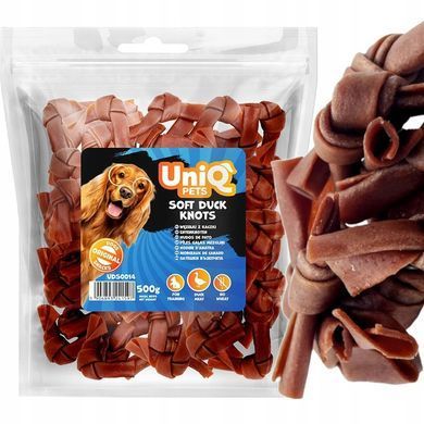 Ласощі для собак UniQ PETS М'які вузли з качки UniQ PETS