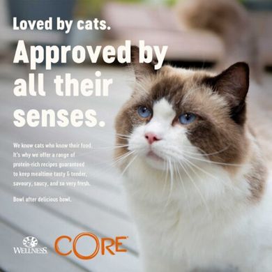 Консерви для котів Wellness CORE Signature Selects Подрібнена курка без кісток з курячою печінкою у соусі Wellness CORE