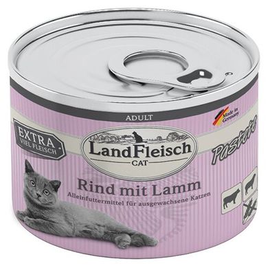 LandFleisch паштет для котів з яловичини і ягняти LandFleisch