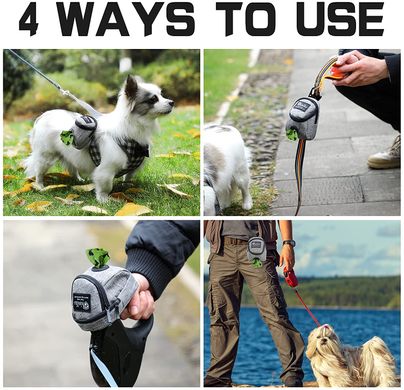 Мини-сумка для прогулок и пакетов BRIVILAS Dog Poop Bag Holder Grey