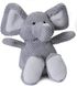 М'яка іграшка з пищалкою goDog Checkers Elephant, Large