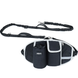 Поясна сумка для вигулу собак з поводком Dog Walking Waist Belt Bag, Чорний