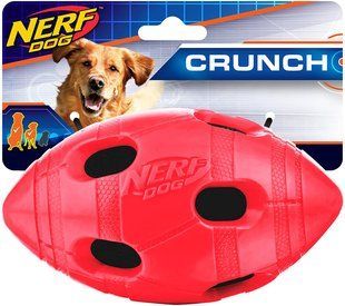 Футбольный мяч для собак Nerf Dog Rubber Bash с интерактивным светодиодом Nerf Dog