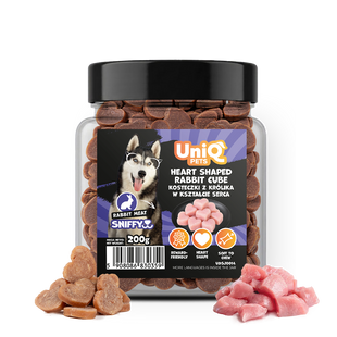 Лакомство для собак UNIQ PETS DOG SNACKS SNIFFY с кроликом в форме сердечек UniQ PETS