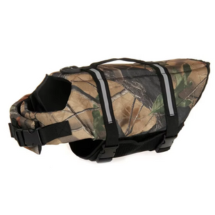 Жилет для плавания собак Derby Dog Life Jacket With Rescue Handle, Real Tree Derby
