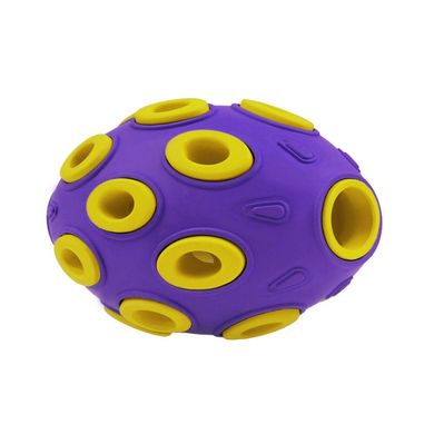 Игрушка для собак BronzeDog Jumble Airball 12 см фиолетово-желтый BronzeDog